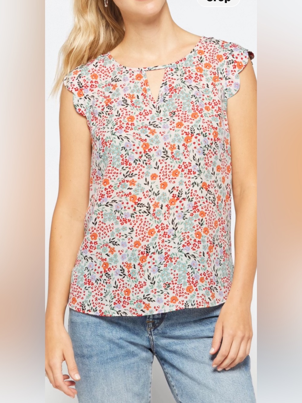 Vibrant Floral Women's Blouse